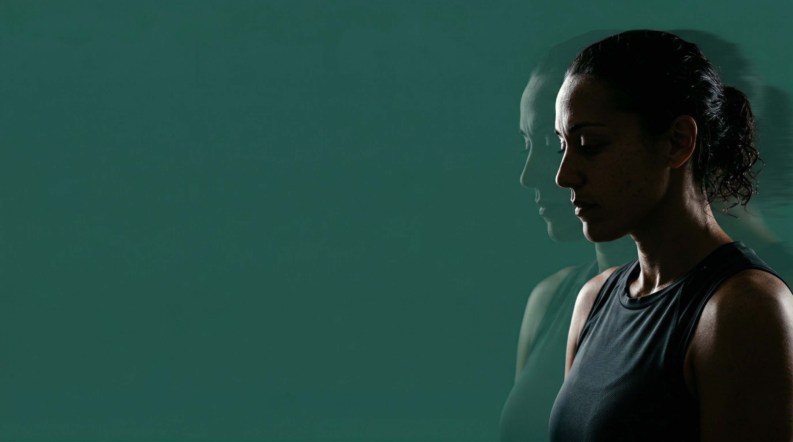 Portrait in soft light, editorial mood